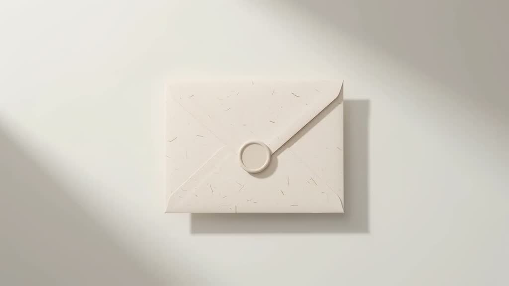 A sealed cream envelope